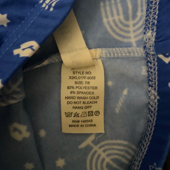 GIRLS SHOSHO Hanukkah PRINT LEGGINGS SIZE 7/8 NWOT gift - Picture 4 of 4